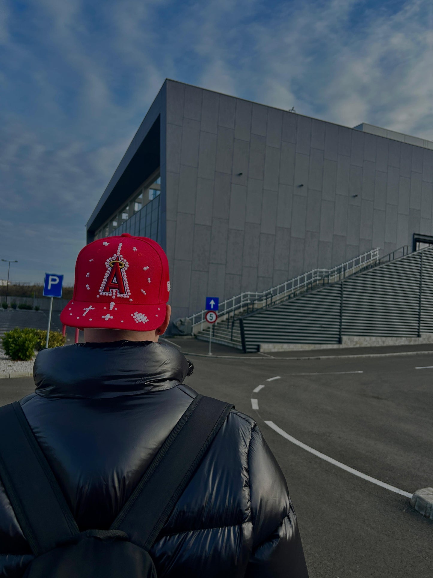RED ANGELS PEARL CUSTOM CAP
