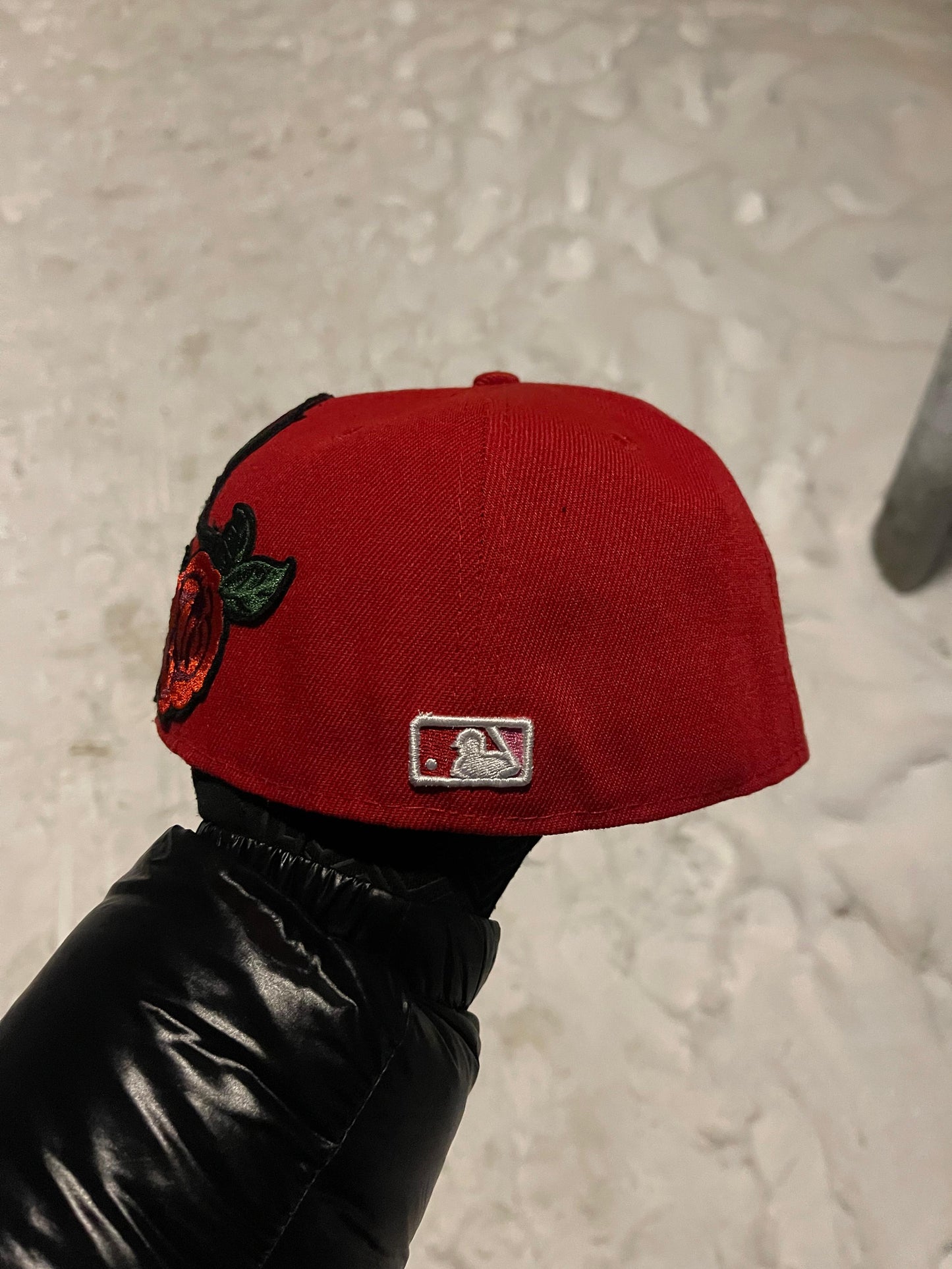RED ROSE CUSTOM CAP