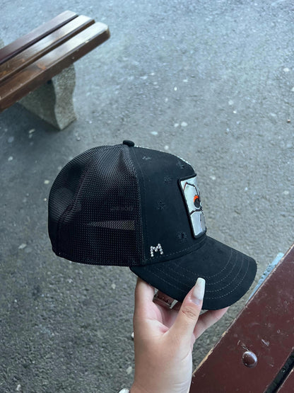 CUSTOM SPIDER WEB HER CAP