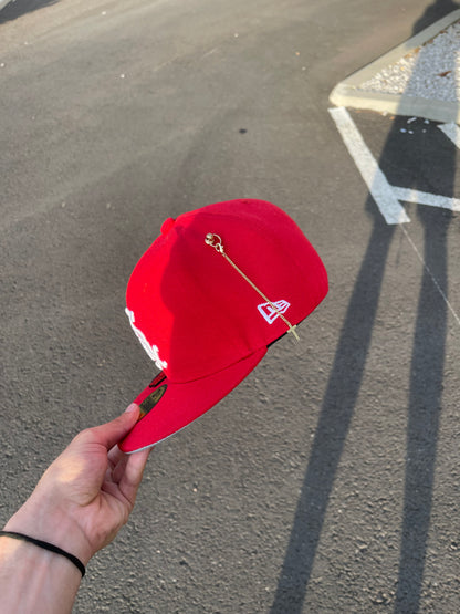 Red SOX Rose Flowers Cap