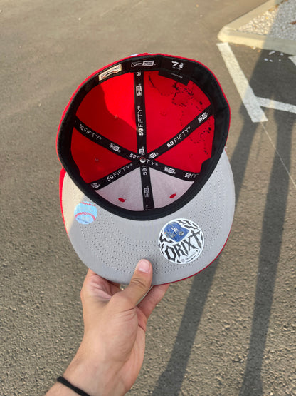 Red SOX Rose Flowers Cap